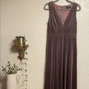 Velvet event dress